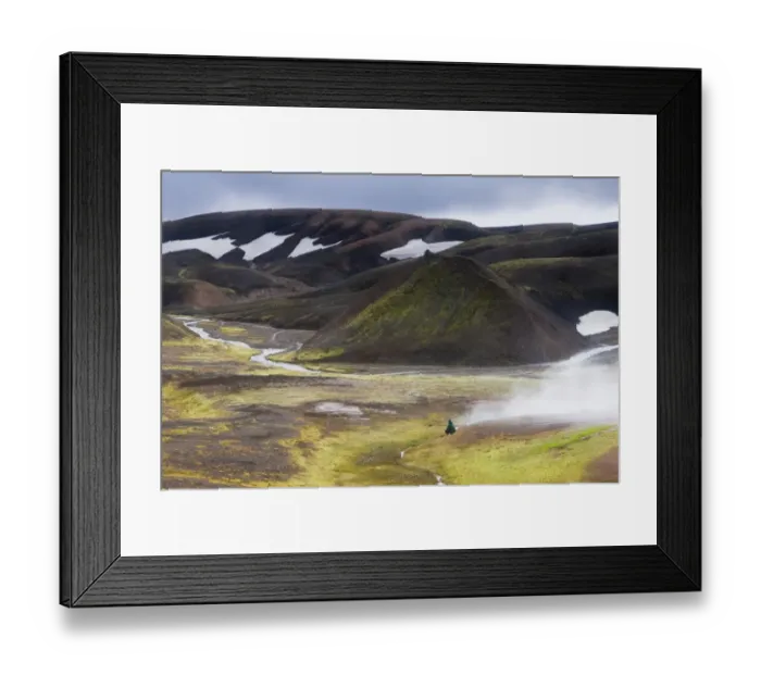Framed Print : Rhiolite Mountains, Landmannalaugar, Iceland