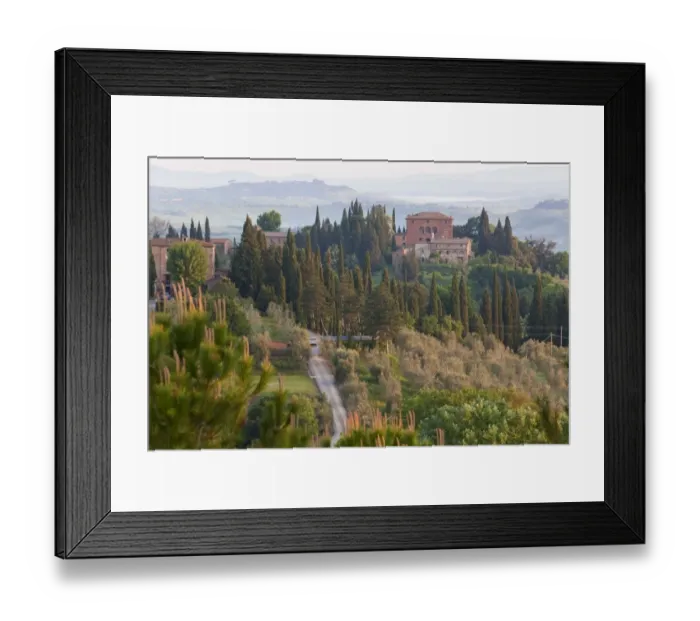 Framed Print : Mocine nr Bollano, nr Asciano, Italy