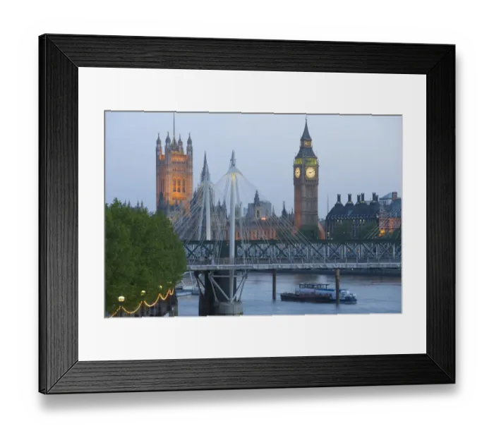 Framed Print : Houses of Parliment, River Thames, London, England Framed Print : Houses of Parliment, River Thames, London, England