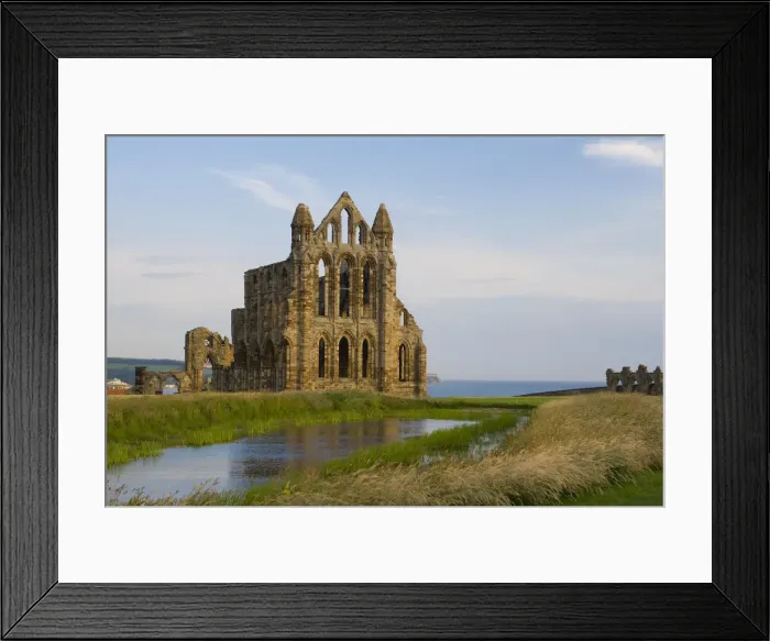 Framed Print : England, North Yorkshire, Whitby, Benedictine Abbey ruins Framed Print : England, North Yorkshire, Whitby, Benedictine Abbey ruins
