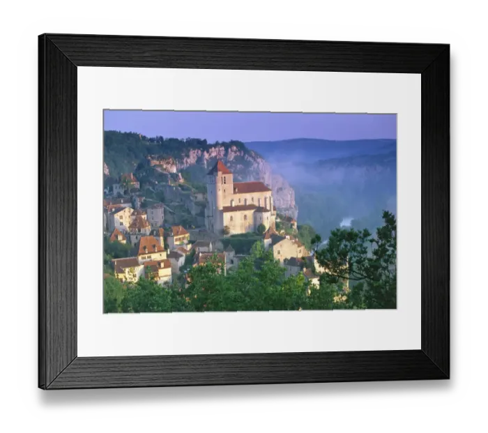 Framed Print : France -St Cirq Lapopie, Lot Valley, Lot, France Framed Print : France -St Cirq Lapopie, Lot Valley, Lot, France