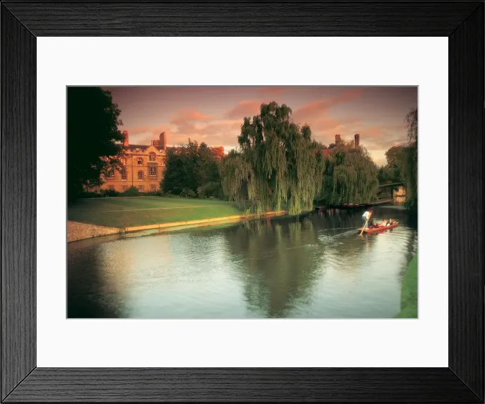 Framed Print : The Backs, Cambridgeshire, England, UK Framed Print : The Backs, Cambridgeshire, England, UK