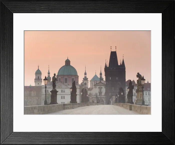 Framed Print : Czech Republic, Prague, Charles Bridge