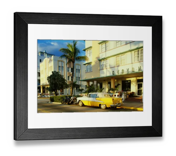 Framed Print : USA, Florida, Miami, south Beach street scene Framed Print : USA, Florida, Miami, south Beach street scene