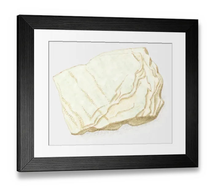 Framed Print : Illustration of a rock Framed Print : Illustration of a rock