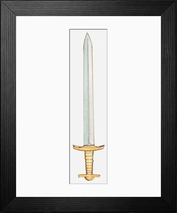 Framed Print : Illustration of a sword Framed Print : Illustration of a sword