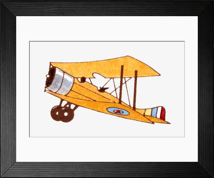 Framed Print : Illustration of Sopwith 1 1 / 2 Strutter, 1st World War biplane Framed Print : Illustration of Sopwith 1 1 / 2 Strutter, 1st World War biplane