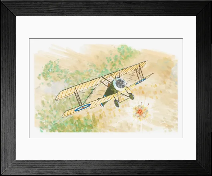 Framed Print : Illustration of Sopwith Camel, 1st World War biplane Framed Print : Illustration of Sopwith Camel, 1st World War biplane