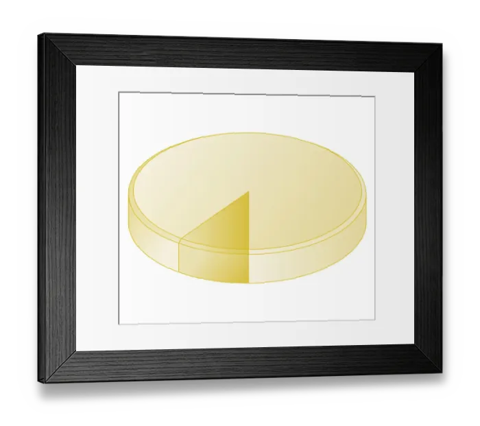 Framed Print : Cross section biomedical illustration of plasma pie chart showing 90% water and 10% dissolved substances Framed Print : Cross section biomedical illustration of plasma pie chart showing 90% water and 10% dissolved substances
