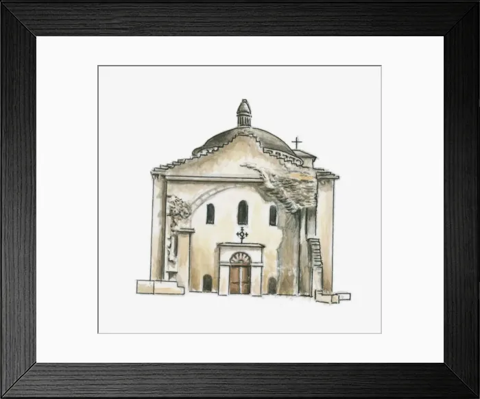 Framed Print : Illustration of Eglise de la Cite, Perigueux, Dordogne, France Framed Print : Illustration of Eglise de la Cite, Perigueux, Dordogne, France