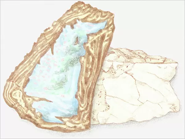 Illustration of opal in rough form