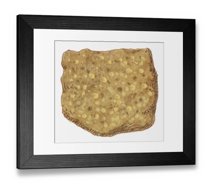 Framed Print : Illustration of andesite, a volcanic rock