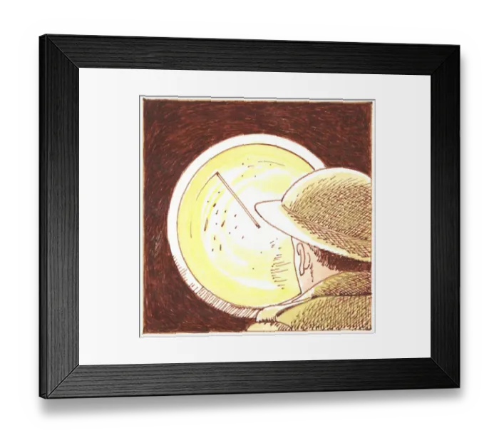 Framed Print : Illustration of soldier looking at radar screen during World War II Framed Print : Illustration of soldier looking at radar screen during World War II