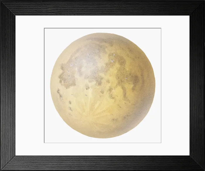 Framed Print : Illustration of the Moon Framed Print : Illustration of the Moon