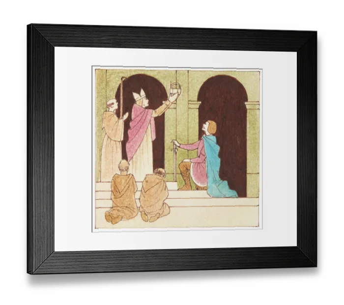 Framed Print : Illustration of Charlemagne, King of the Franks crowned Emperor of the Romans by Pope Leo III Framed Print : Illustration of Charlemagne, King of the Franks crowned Emperor of the Romans by Pope Leo III