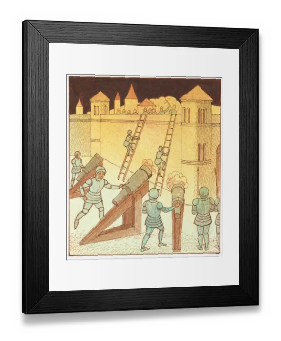 Framed Print : Illustration of the French soldiers attacking Orleans during Hundred Years War Framed Print : Illustration of the French soldiers attacking Orleans during Hundred Years War