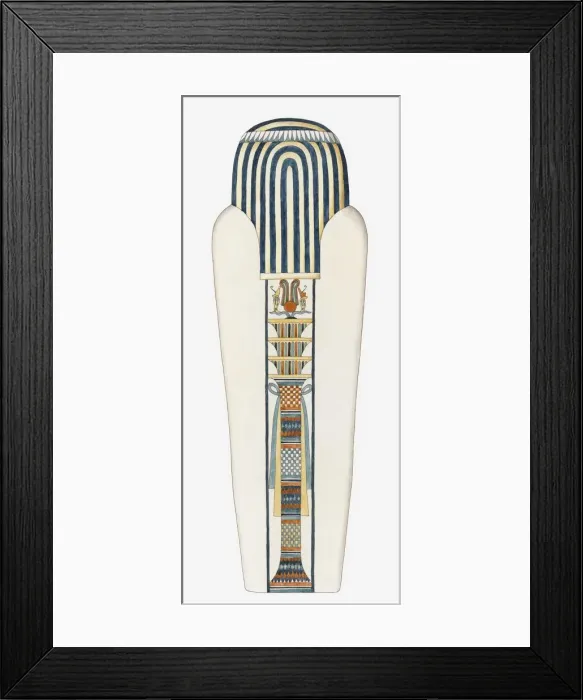 Framed Print : Illustration of the underside of the outermost lid of an Ancient Egyptian coffin Framed Print : Illustration of the underside of the outermost lid of an Ancient Egyptian coffin
