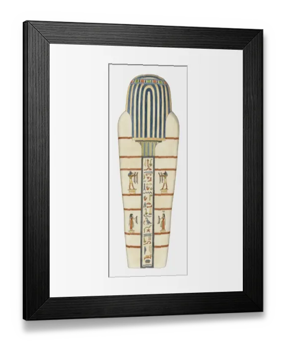 Framed Print : Illustration of underside of the inner lid of an Ancient Egyptian coffin Framed Print : Illustration of underside of the inner lid of an Ancient Egyptian coffin