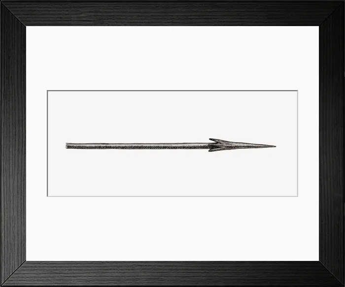 Framed Print : Illustration of a spear Framed Print : Illustration of a spear