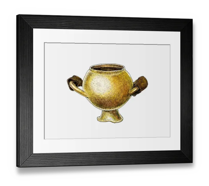 Framed Print : Brazier from a grave, Pazyryk, Siberia Framed Print : Brazier from a grave, Pazyryk, Siberia