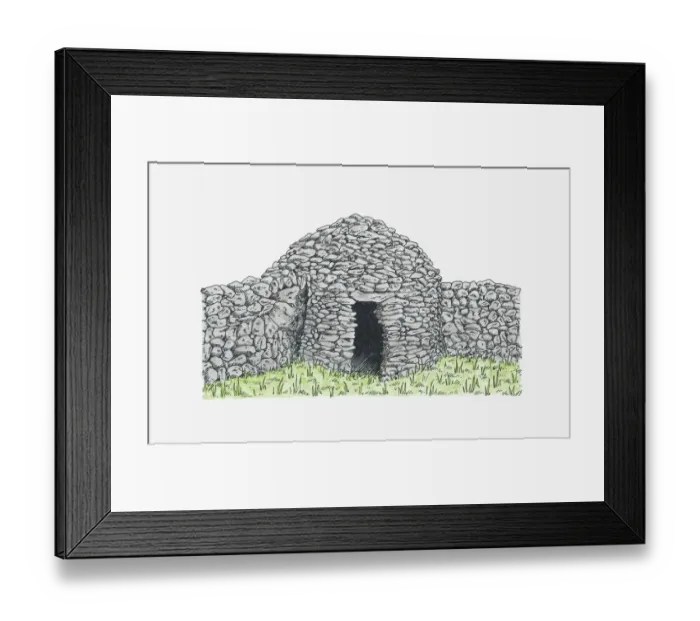 Framed Print : Illustration of a capitelle (old French drystone hut) Framed Print : Illustration of a capitelle (old French drystone hut)