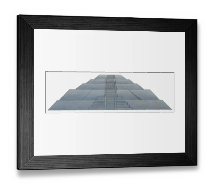 Framed Print : Illustration of pyramid steps Framed Print : Illustration of pyramid steps