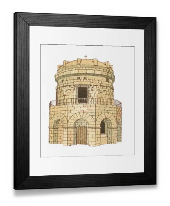 Framed Print : Illustration of the Mausoleum of Theodoric in Italy, 520 AD Framed Print : Illustration of the Mausoleum of Theodoric in Italy, 520 AD