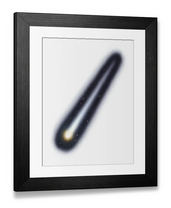 Framed Print : Illustration of a meteor Framed Print : Illustration of a meteor