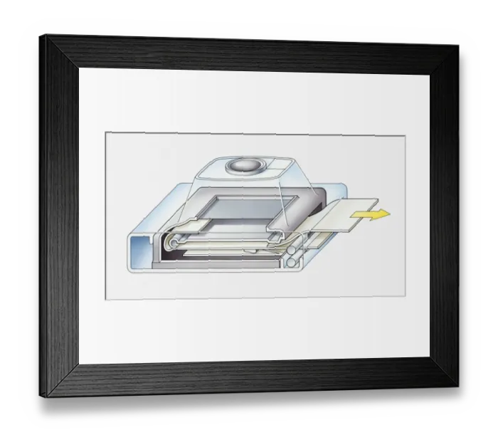 Framed Print : Illustration of polaroid camera Framed Print : Illustration of polaroid camera