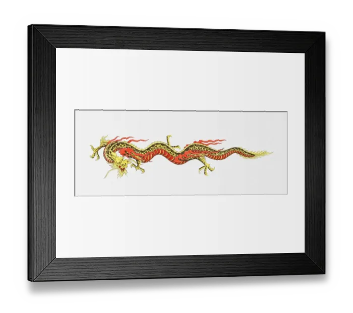 Framed Print : Illustration of Chinese dragon Framed Print : Illustration of Chinese dragon