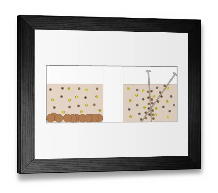 Framed Print : Digital illustration showing how electrochemistry works Framed Print : Digital illustration showing how electrochemistry works
