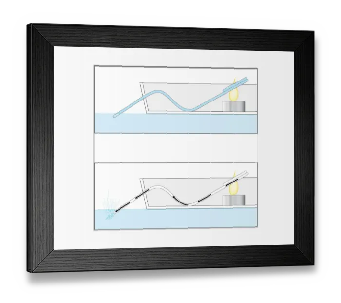 Framed Print : Digital cross section illustration showing how a steamboat works Framed Print : Digital cross section illustration showing how a steamboat works