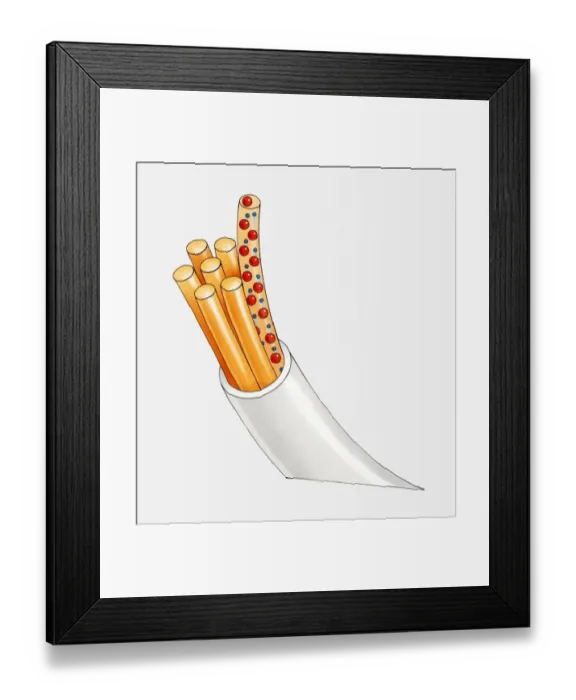 Framed Print : Cross section illustration of flow of electricity through conductor and insulator of inside cable Framed Print : Cross section illustration of flow of electricity through conductor and insulator of inside cable