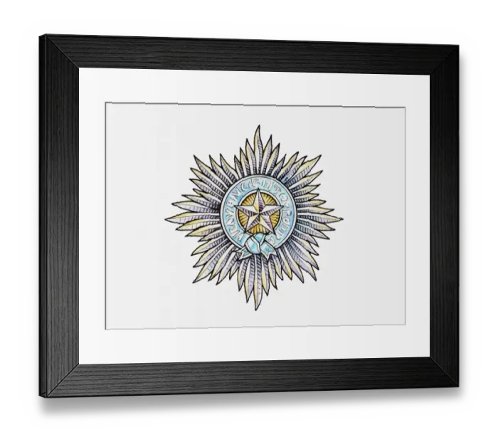 Framed Print : Illustration of a Soviet medal Framed Print : Illustration of a Soviet medal