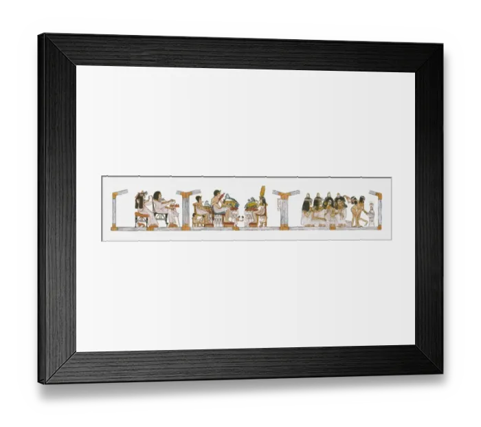 Framed Print : Illustration of Ancient Egyptian scene inside royal court Framed Print : Illustration of Ancient Egyptian scene inside royal court
