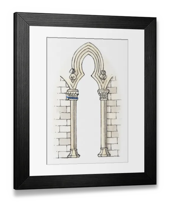 Framed Print : Illustration of a trefoil arch, Beverley, Beverley Minster, Yorkshire, England Framed Print : Illustration of a trefoil arch, Beverley, Beverley Minster, Yorkshire, England