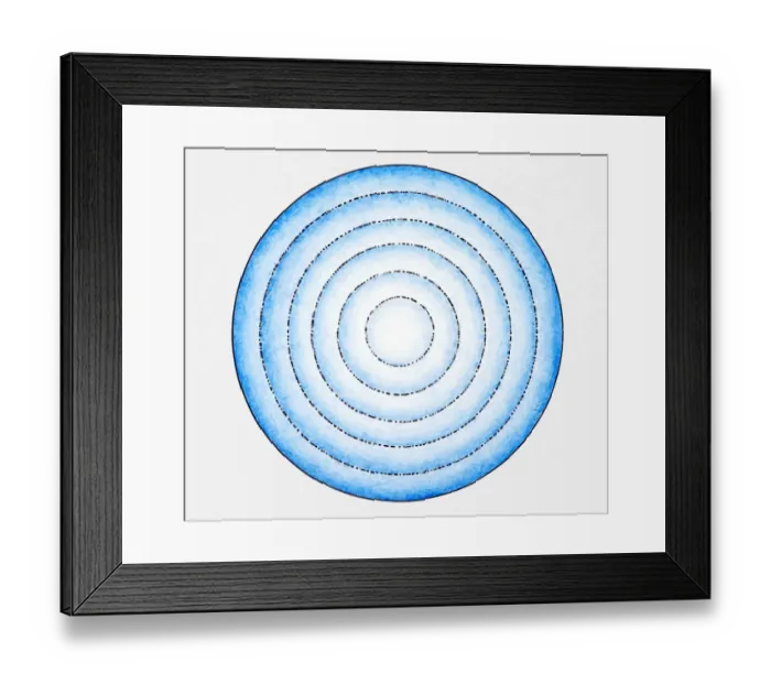 Framed Print : Illustration showing Sound waves