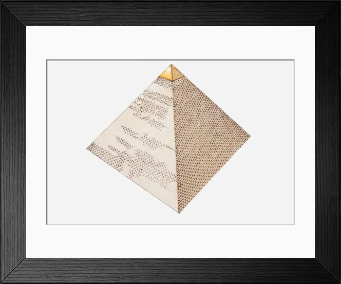 Framed Print : Illustration of Great Pyramid of Giza Framed Print : Illustration of Great Pyramid of Giza