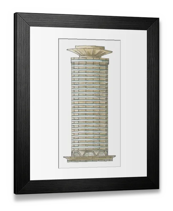 Framed Print : Kenya, Nairobi, Kenyatta International Conference Centre Framed Print : Kenya, Nairobi, Kenyatta International Conference Centre