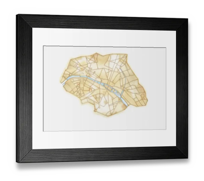 Framed Print : Illustration of streets of Paris during 1789 Revolution Framed Print : Illustration of streets of Paris during 1789 Revolution