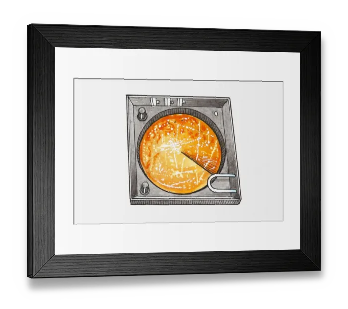 Framed Print : Illustration of a radar monitor Framed Print : Illustration of a radar monitor