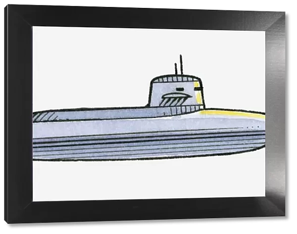 Illustration of submarine