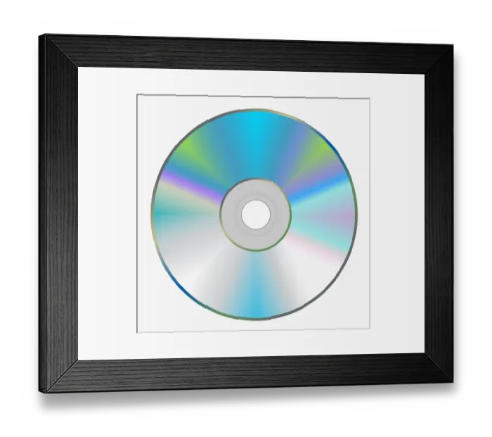 Framed Print : Digital illustration of compact disc Framed Print : Digital illustration of compact disc