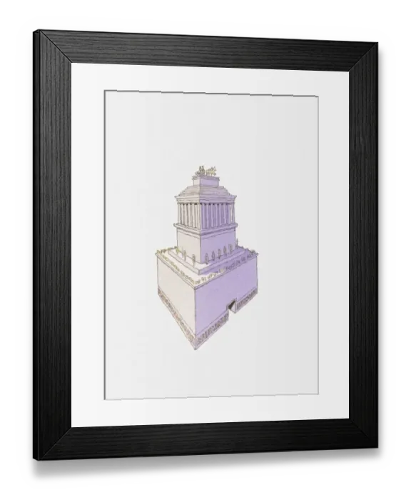Framed Print : Illustration of mausoleum Framed Print : Illustration of mausoleum