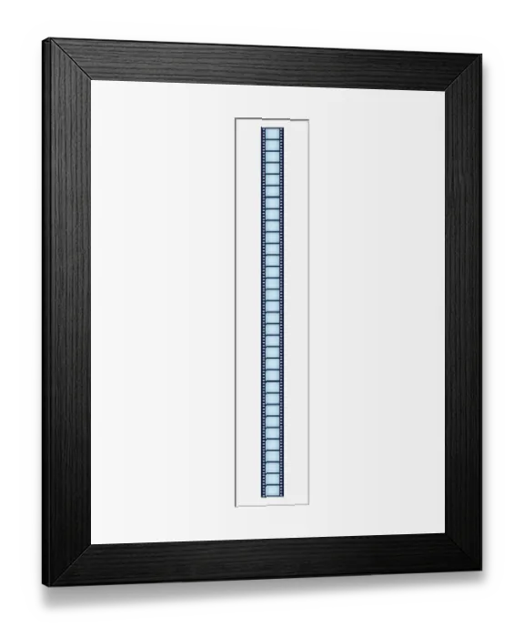 Framed Print : Illustration of negative camera film Framed Print : Illustration of negative camera film
