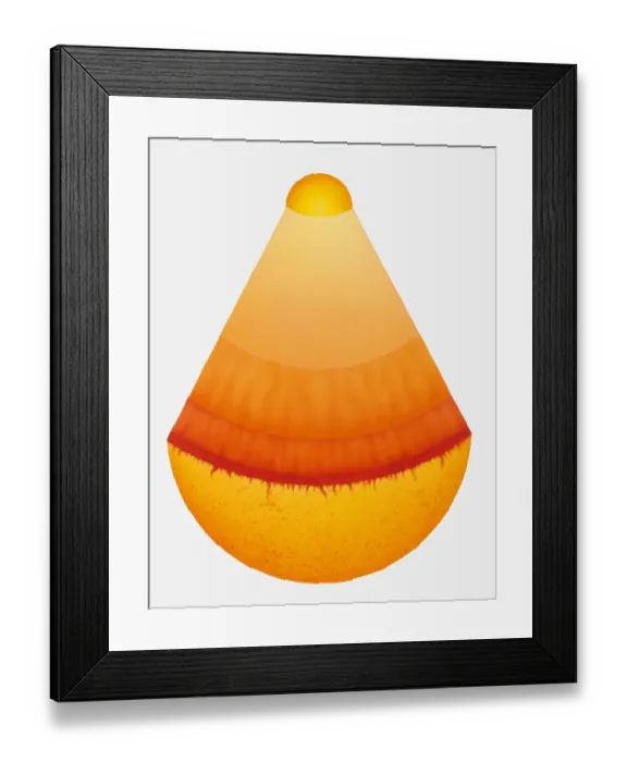 Framed Print : Illustration of the layers of the Sun Framed Print : Illustration of the layers of the Sun