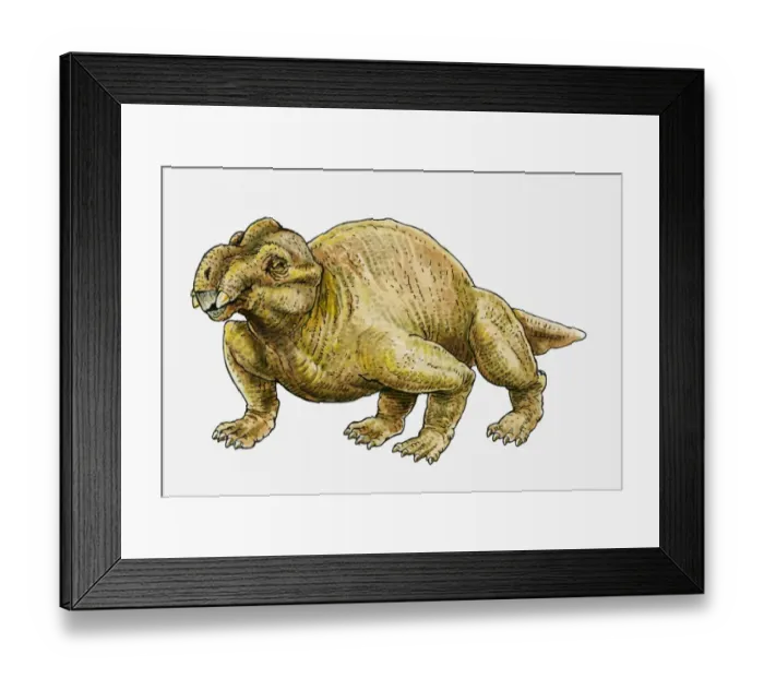Framed Print : Illustration of a Sinokannemeyeria, a type of therapsid dinosaur Framed Print : Illustration of a Sinokannemeyeria, a type of therapsid dinosaur