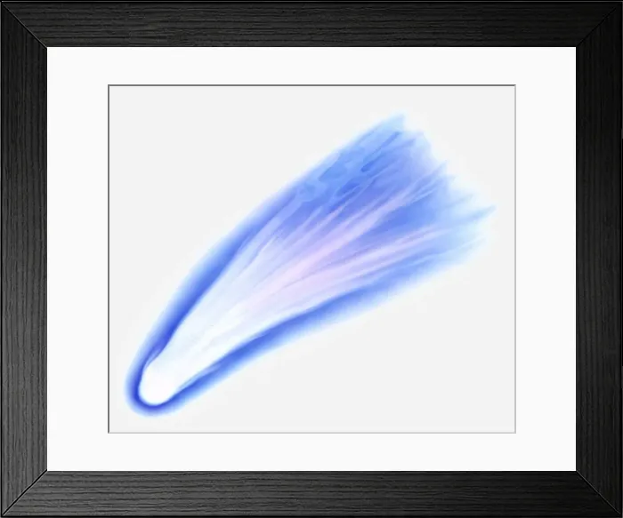 Framed Print : Illustration of a comet Framed Print : Illustration of a comet