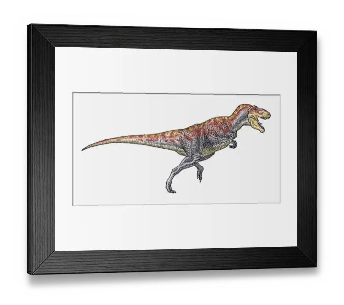 Framed Print : Illustration of Tyrannosaurus theropod dinosaur Framed Print : Illustration of Tyrannosaurus theropod dinosaur