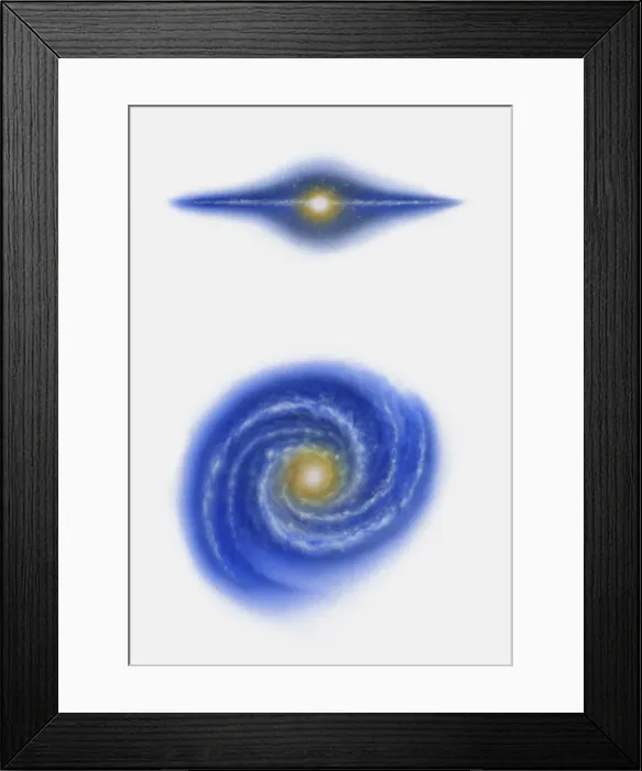 Framed Print : Illustration of Milky Way Framed Print : Illustration of Milky Way